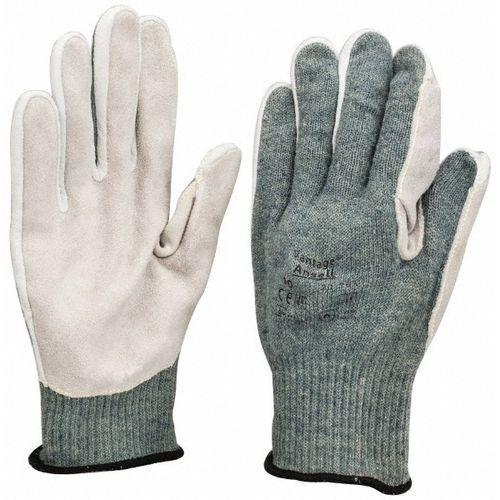 Main product image of ActivArmr 70-765 Heavy-Duty Puncture Resistant Gloves, Leather Covered Palm & Fingers, Gray, XL