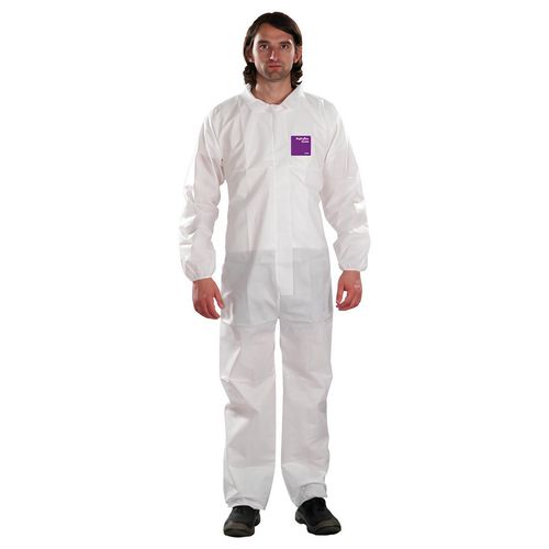 Main product image of AlphaTec 1500 Model 100 Disposable Chemical Resistant Coveralls, White, 5XL (Pack of 25)
