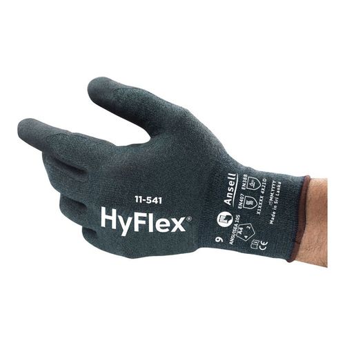 Main product image of HyFlex 11-541 Puncture Resistant Gloves, Nitrile Foam Palm & Fingers Coating, Gray, Medium