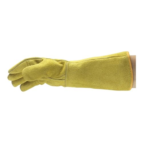 Main product image of ActivArmr 43-216 Heavy-Duty Welding Gloves, Premium Split Cowhide Leather with Kevlar Stitching, Yellow, Large