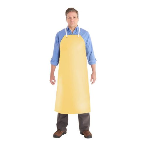 Main product image of AlphaTec 56-510 Heavy-Duty Disposable Bib Aprons, Yellow, Universal