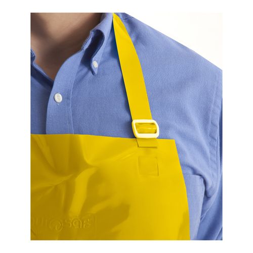 Main product image of AlphaTec 56-801 High-Performance Disposable Bib Aprons, Yellow, Universal