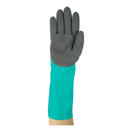 Main product image of AlphaTec 58-735 Advanced Chemical Resistant Gloves, Green/Hi-Viz, XL