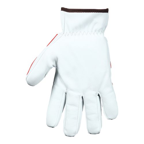 Main product image of Ringers R668 Thermal Leather Medium-Duty Puncture & Puncture Resistant Impact Gloves, G-100 Thinsulate, White/Hi-Viz Green, Size 12