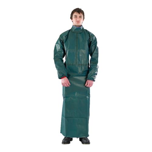 Main product image of AlphaTec 4000 Model 215 Disposable Chemical Resistant Apron, Green, Large