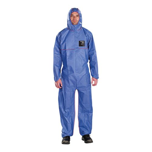 Main product image of AlphaTec 1700 Model 111 Disposable Anti-Static, Chemical, Flame & Retardant Apron, Blue & Red, 3XL (Pack of 25)