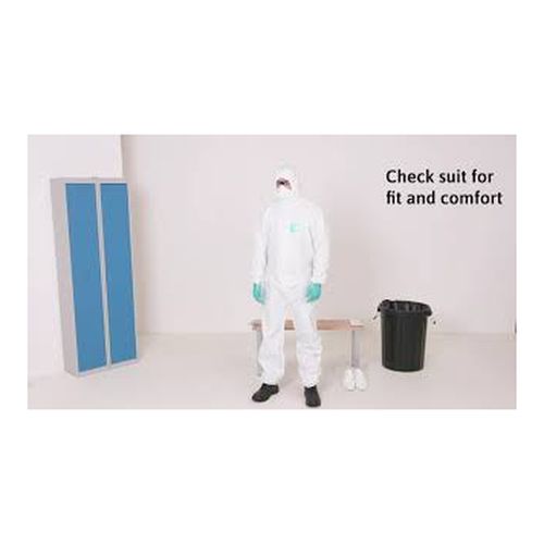 Main product image of AlphaTec 1500 Model 101 Disposable Chemical Resistant Coveralls w/ Hood, White, 5XL (Pack of 25)