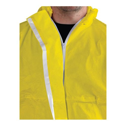 Main product image of AlphaTec 2300 Model 111 Non-Disposable Rain & Chemical Resistant Coveralls w/ Hood, Yellow, 2XL (Pack of 25)