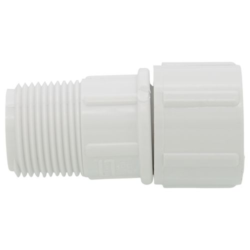 Main product image of 3/4" PVC Swivel Adapter (MIPT x FHT Swivel) w/ Washer