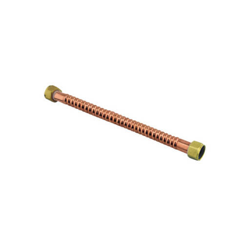 Main product image of 3/4" Female NPT x 3/4" Female NPT Flexible Water Connector, Copper (15" Long), AP10505