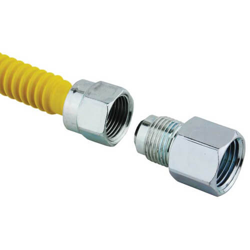 1/2" Male NPT x 1/2" Female NPT Gas Connector (12" Long)