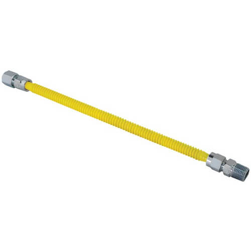 1/2" Male NPT x 1/2" Female NPT Gas Connector (12" Long)