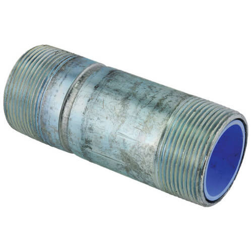1-1/2" NPT Plastic Lined Nipple (4-1/2" Length)
