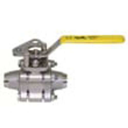 Main product image of 2" Sch. 40 Butt-Weld Stainless Steel 3 Piece Full Port Ball Valve, 86A50801