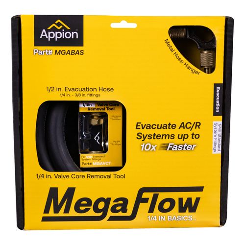 Main product image of MegaFlow Basics 1/2" Hose Evacuation Kit w/ 1/4" Valve Core Tool
