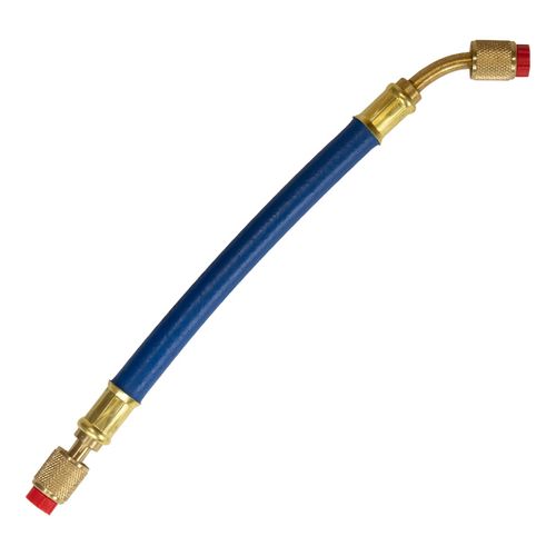 Main product image of 3/8" MegaFlow High-Speed Filter Dryer Hose, 1', 1/4" x 1/4" 45-Degree Flare (Blue)