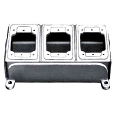Main product image of 10.63" x 5" x 2.69" 3-Gang FDB Malleable Iron Device Box