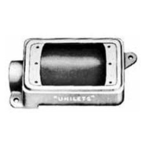 Main product image of 2.81" x 5.88" x 2" 1-Gang FS Malleable Iron Device Box w/ 1/2" Hub