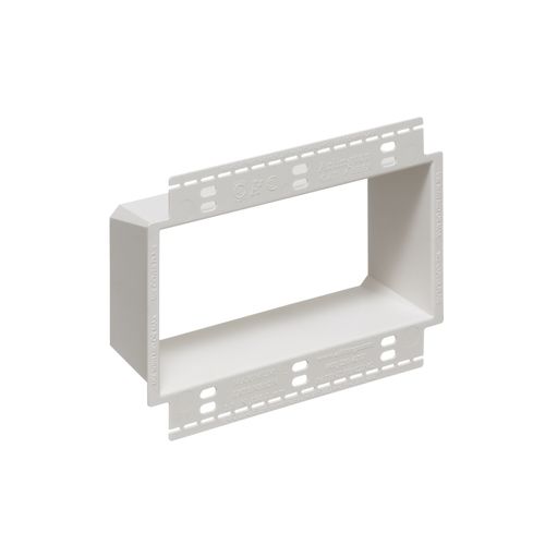 Main product image of 3-Gang Electrical Outlet Box Extender w/ Larger Flange (White)