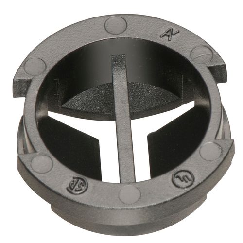 Main product image of 1/2" Black Button Non-Metallic Push-In Cable Connector w/ Divider