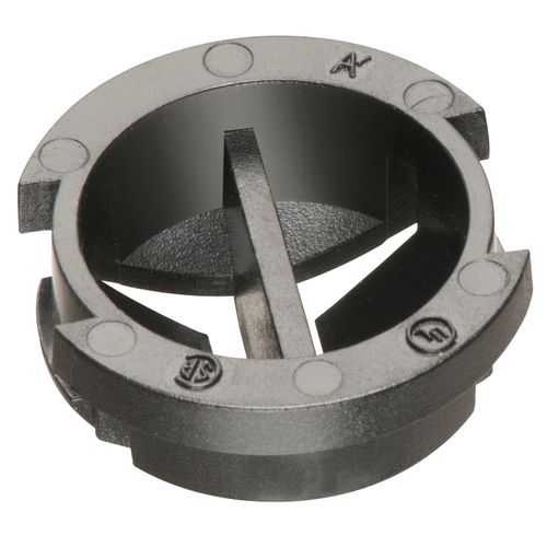 Main product image of 1/2" Black Button Non-Metallic Push-In Cable Connector w/ Divider