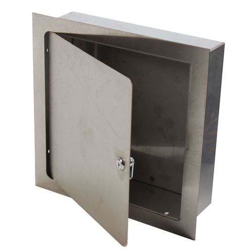 Main product image of 12" x 12" x 6" Recessed Valve Box w/ Screwdriver Cam Latch (Stainless Steel)