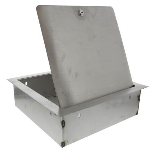 8" x 8" x 6" Recessed Valve Box (Stainless Steel)