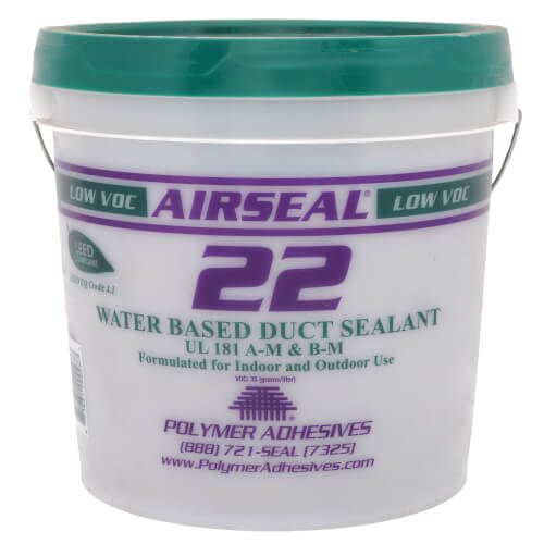 As22 2 Polymer Adhesives As22 2 Gray Airseal 22 Smooth Texture Water Based Duct Sealant 2 2165