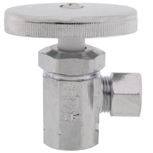 Main product image of 3/8" FIP x 3/8" OD Comp. Multi Turn Angle Stop Valve, Lead Free (Chrome)