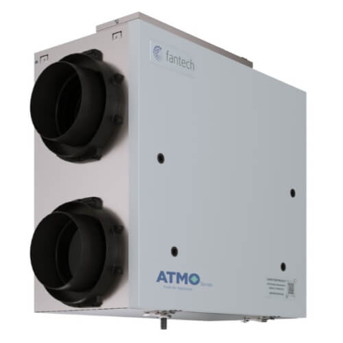 Main product image of ATMO Series Fresh Air Appliance Energy Recovery Ventilator, 6" Side Ports (161 CFM)