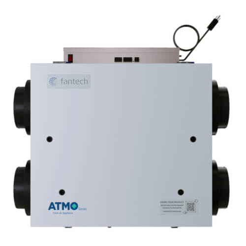 ATMO Series Fresh Air Appliance Heat Recovery Ventilator, 6" Side Ports (150 CFM)