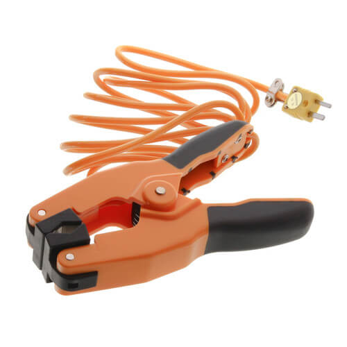 UEi Pipe Clamp Thermocouple - K-Type Temperature Probe For HVAC, Boiler & AC Line Measurements
