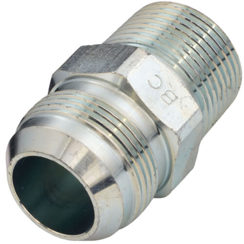 Main product image of 3/4" MIP Male Gas Adapter w/ 7/8" OD Flare, 1/2" FIP Tapped (Brass)