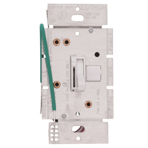 Main product image of Ariadni Quiet Fan-Speed Control, No Neutral Required, 1.5A 3-Speed Fan, 120V, Single Pole/3-Way, AYFSQ-F-WH, White
