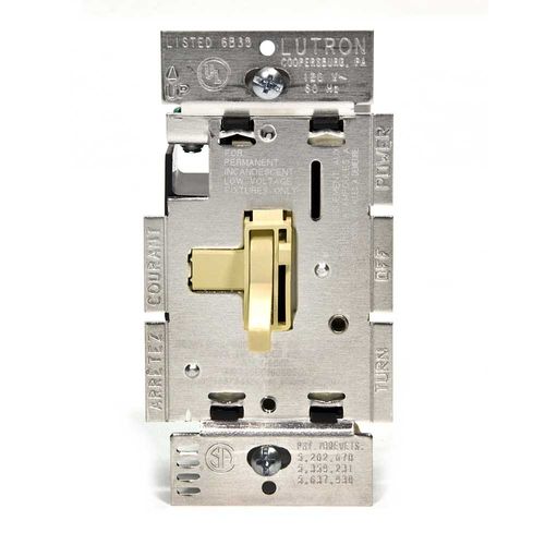 Aylv 600p Iv Lutron Aylv 600p Iv Ariadni 600va Toggler Low Voltage Single Pole Dimmer Ivory