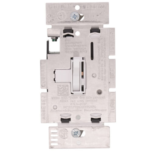 Main product image of Ariadni Magnetic Low-Voltage Dimmer Switch, 450W (600VA), Single Pole, 120V, AYLV-600P-WH, White
