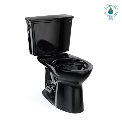 Main product image of CST786CEF#51 Drake Transitional 2-Piece Elongated 1.28 GPF Universal Height Tornado Flush Toilet (Ebony)