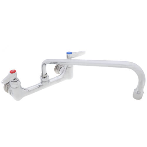 B0231 T&S Brass B0231 8" Wall Mount Double Pantry Mixing Faucet w