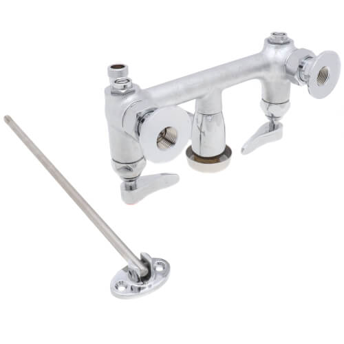 B-0665-BSTR - T&S Brass B-0665-BSTR - 8" Wall Mount Mixing Service Sink ...