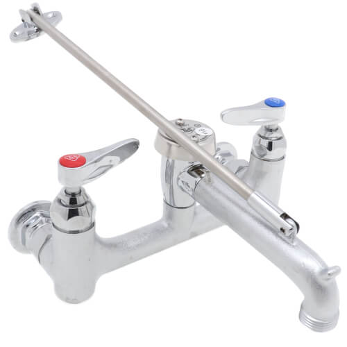 B-0665-BSTR - T&S Brass B-0665-BSTR - 8" Wall Mount Mixing Service Sink ...