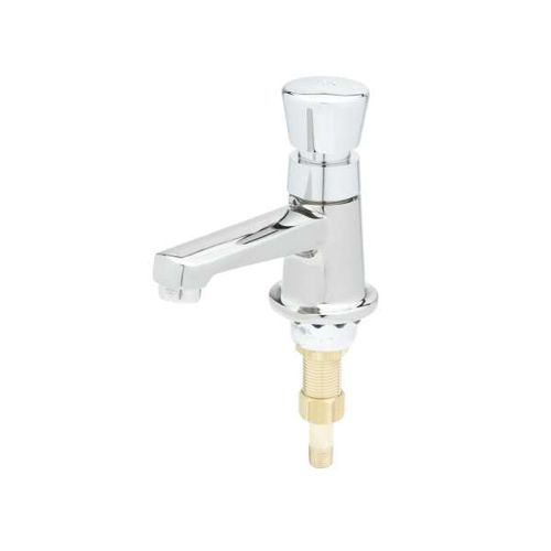 Main product image of Single Hole Self-Closing Metering Sill Faucet, Deck Mount, w/ 2.2 GPM Non-Splash Aerator & Push Button Handle, B-0712