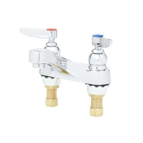 Main product image of 4" Deck Mount Two Handle Lavatory Faucet w/ 2.2 GPM Aerator & Lever Handles, B-0871