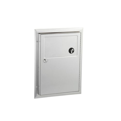 Main product image of B-354 Partition-mounted Sanitary Napkin Disposal (Satin)