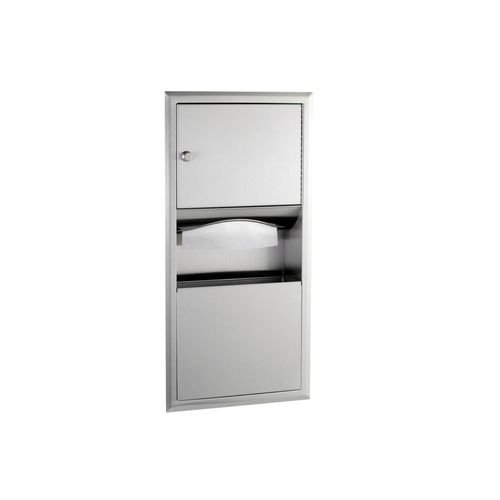 Main product image of B-369 ClassicSeries Recessed Paper Towel Dispenser/Waste Receptacle (Satin)