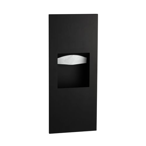 Main product image of B-36903.MBLK Recessed Paper Towel Dispenser/Waste Receptacle (Matte Black)