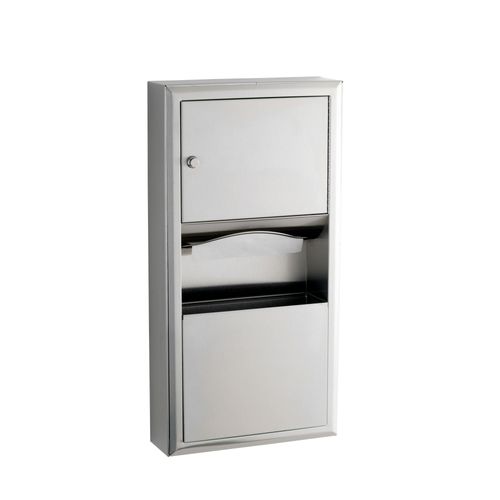 Main product image of B-3699 Surface-Mounted Paper Towel Dispenser/Waste Receptacle (Satin)
