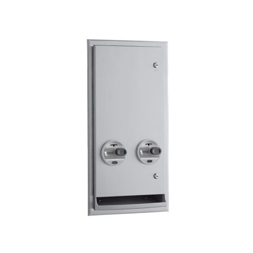 Main product image of B-3706c ClassicSeries Recessed Or Semi-Recessed Napkin/tampon Vendor, Free Vend Operation (Satin)