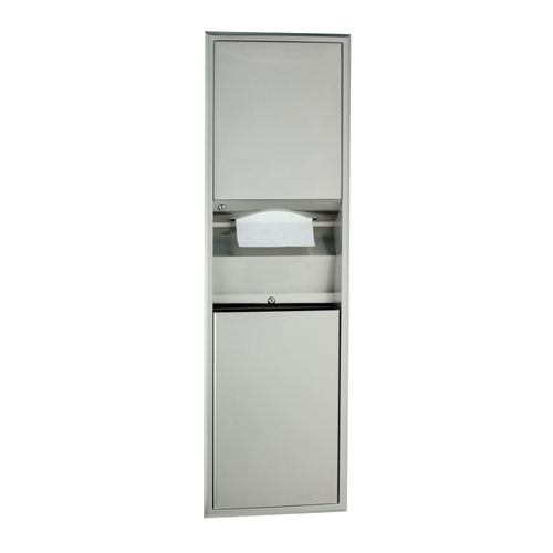 Main product image of B-3940 Recessed Convertible Paper Towel Dispenser/Waste Receptacle (Satin)
