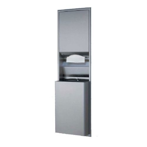 Main product image of B-3942 ClassicSeries semi-Recessed Paper Towel Dispenser/Waste Receptacle (Satin)