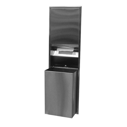 Main product image of B-3947 Recessed Convertible Paper Towel Dispenser/Waste Receptacle (Satin)